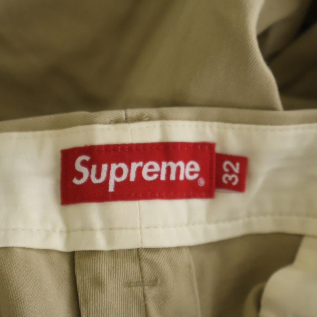 SUPREME(シュプリーム) 22AW ×Pillsbury Doughboy Chino Pants ×ピルズベリー ドゥボーイ刺繍 コットンチノパンツ ベージュ