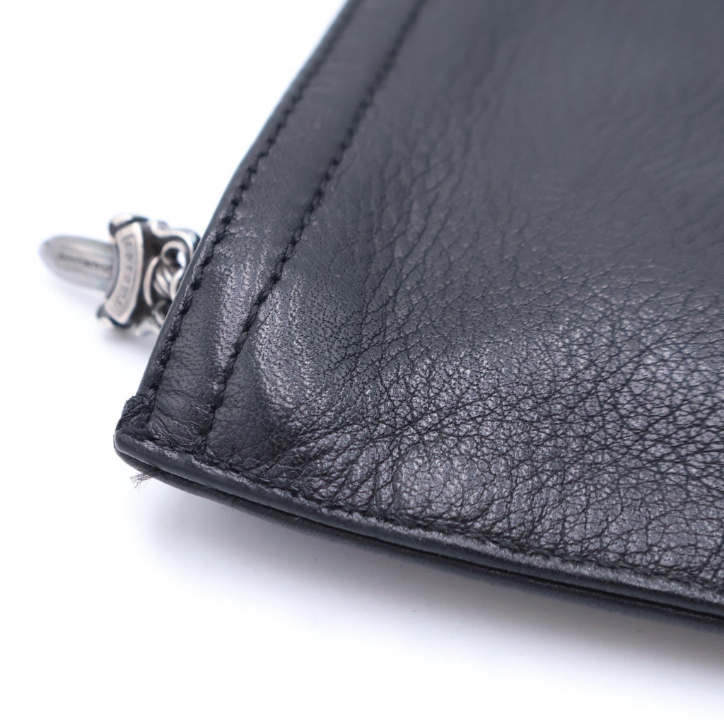 CHROME HEARTS(クロムハーツ) ZPR CHNG PURSE2 ジッパーチェンジパース レザーコインケース ブラック