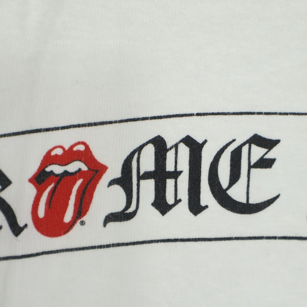CHROME HEARTS(クロムハーツ) OLD LIPSTONGUE リップアンドタン クルーネック半袖Tシャツカットソー ホワイト