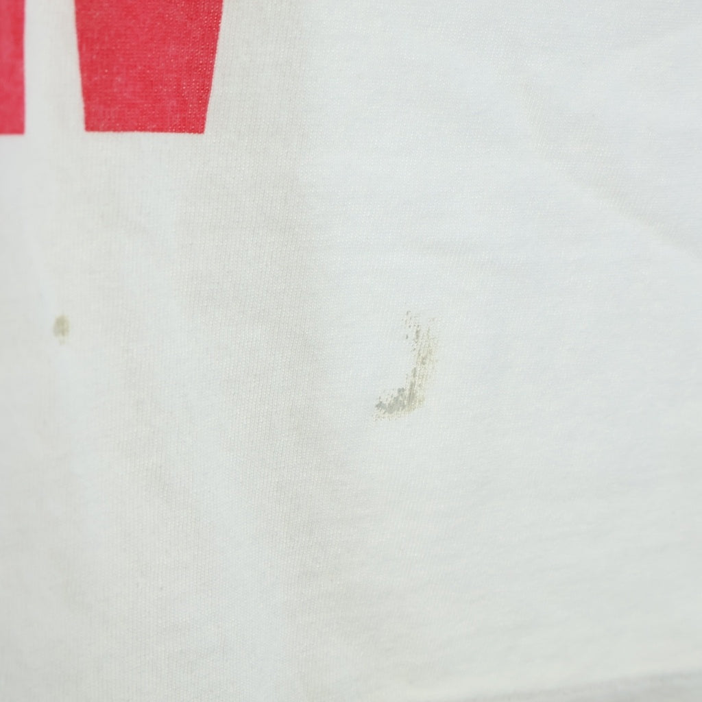 SAINT MICHAEL(セントマイケル) DIRTY PIG 両面プリント クルーネック半袖Tシャツカットソー ホワイト SM-HR8-0000-021