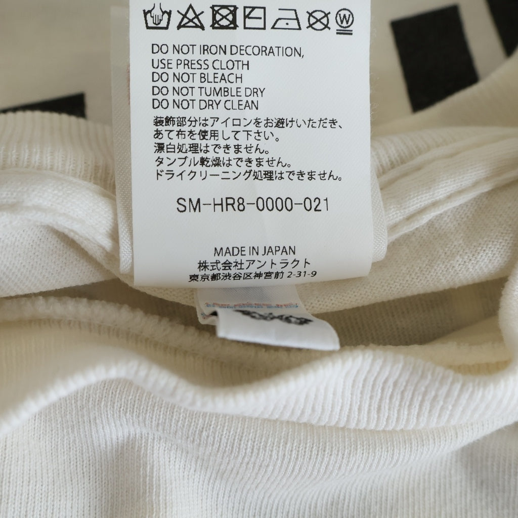 SAINT MICHAEL(セントマイケル) DIRTY PIG 両面プリント クルーネック半袖Tシャツカットソー ホワイト SM-HR8-0000-021