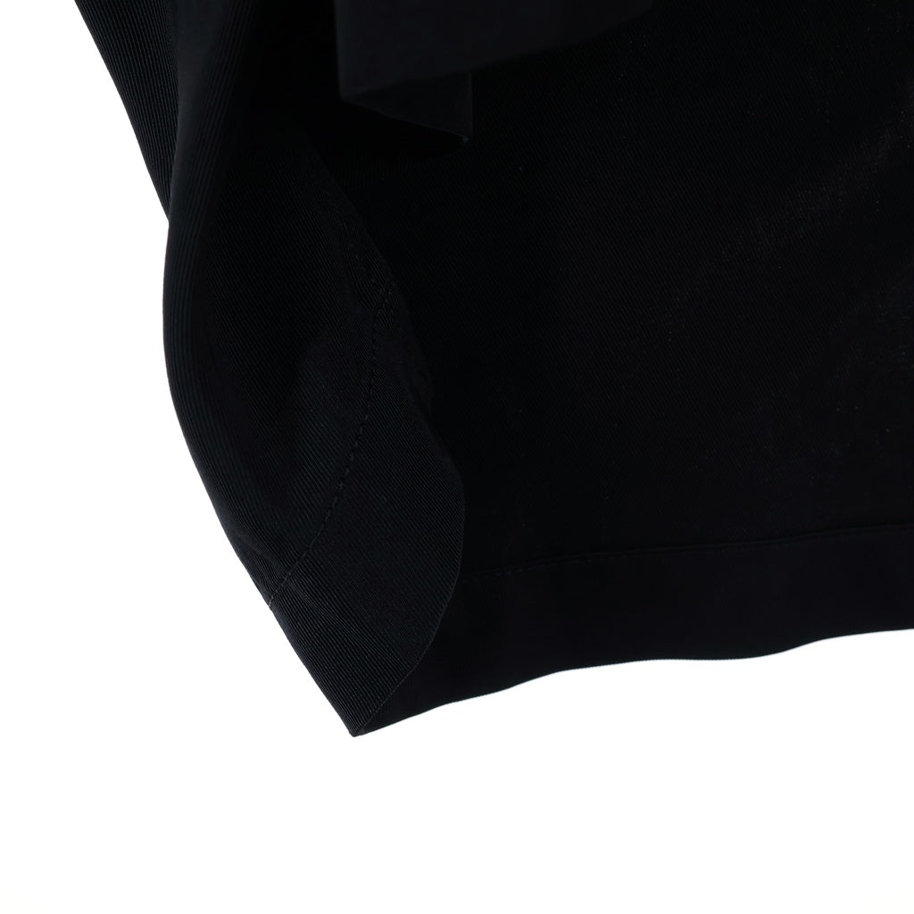 MAISON MIHARAYASUHIRO(メゾンミハラヤスヒロ) 25AW ATTACED TIE L/S SHIRTS オープンカラー 長袖シャツ ブラック J16SH187