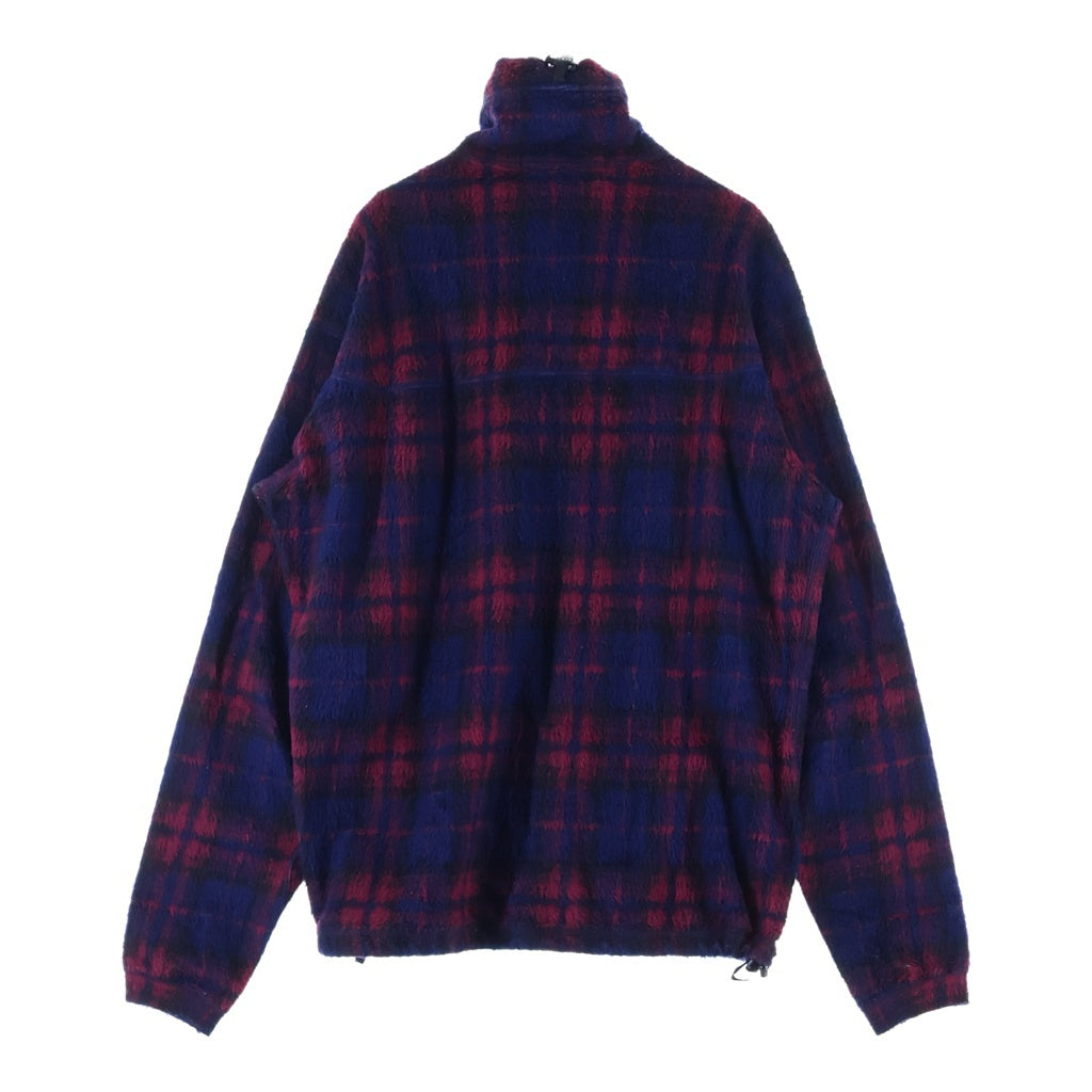 JUNYA WATANABE COMME des GARCONS(ジュンヤワタナベ コムデギャルソン) Wool Fleece Jacket チェック柄 ウール フリースジャケット レッド/ブルー WP-T031