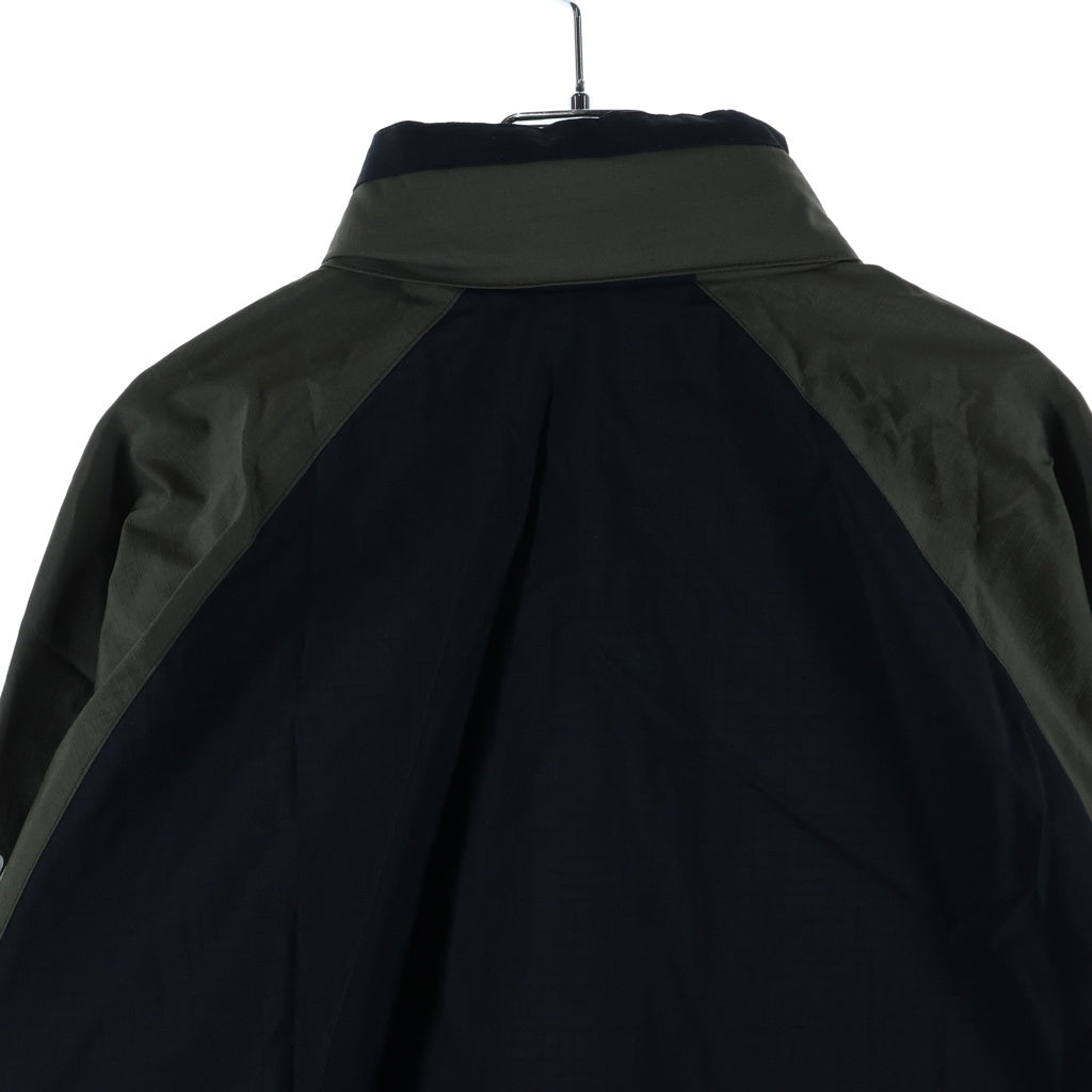 F.C.R.B./F.C.Real Bristol/FCRB(エフシーアールビー/エフシーレアルブリストル) SOPH フロントロゴプリント ジップアップ ナイロンシェルジャケット ブラウン/ブラック FCRB-0002