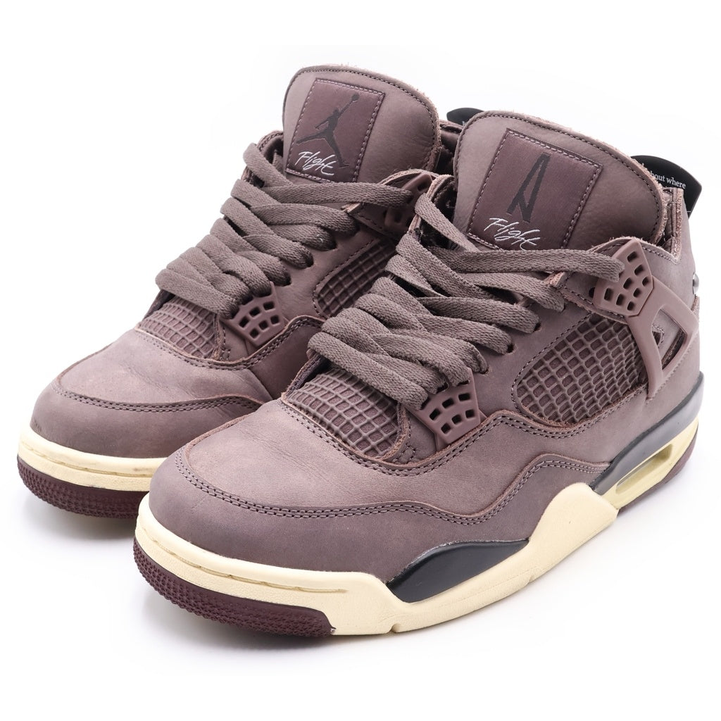 NIKE(ナイキ) ×A Ma Maniere Air Jordan 4 Violet Ore アママニエール エアジョーダン4 バイオレット オレ ハイカットスニーカー ブラウン US7/25cm DV6773-220