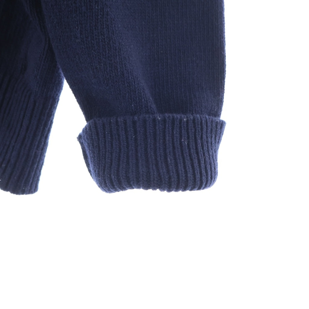 STONE ISLAND(ストーンアイランド) CREW NECK アームパッチ クルーネック長袖ニットトレーナー ネイビー 8115508A3