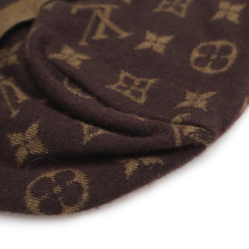 LOUIS VUITTON(ルイヴィトン) モノグラム カシミヤ混 ニット帽 ブラウン