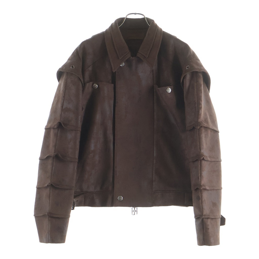 BIRTH OF ROYAL CHILD(バースオブロイヤルチャイルド) Suede Armor Jacket スエード アーマージャケット ブラウン