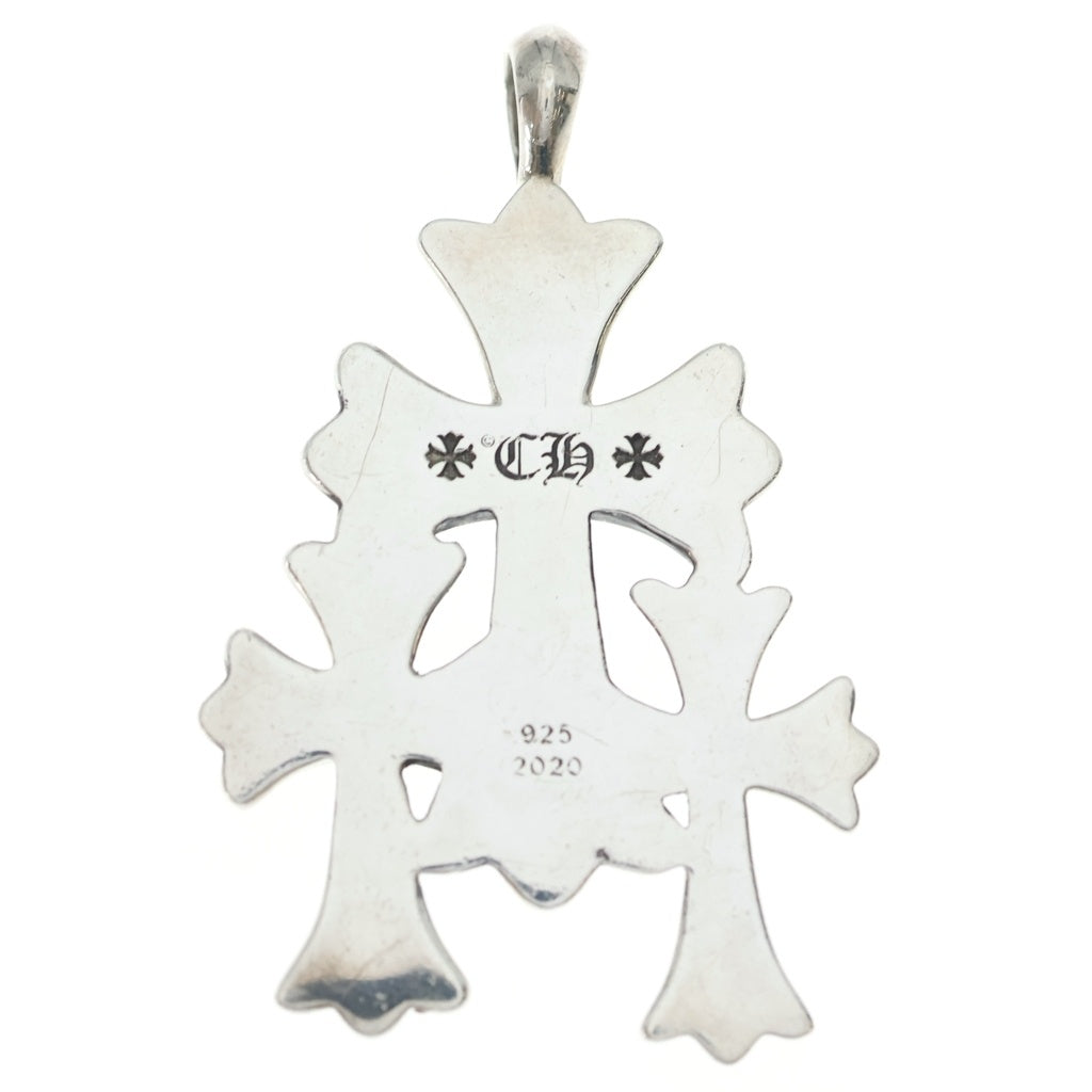 CHROME HEARTS(クロムハーツ) 3 CH CRS SML トリプルCHクロススモール ペンダントトップ シルバー