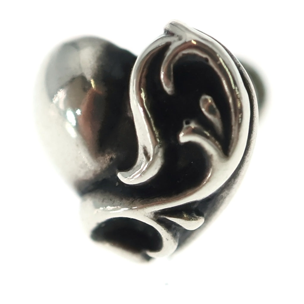 CHROME HEARTS(クロムハーツ) STUD HEART ハート スタッドピアス シルバー BCA112