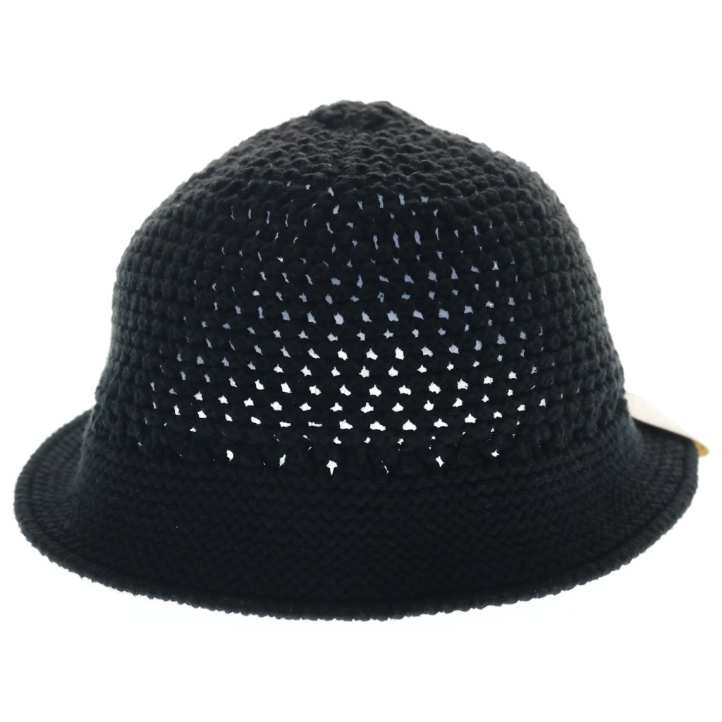 THE H.W.DOG&CO(ドッグアンドコー) COTTON KNIT HAT 紙パッチタグ コットンニットキャップ ビーニー ブラック レディース