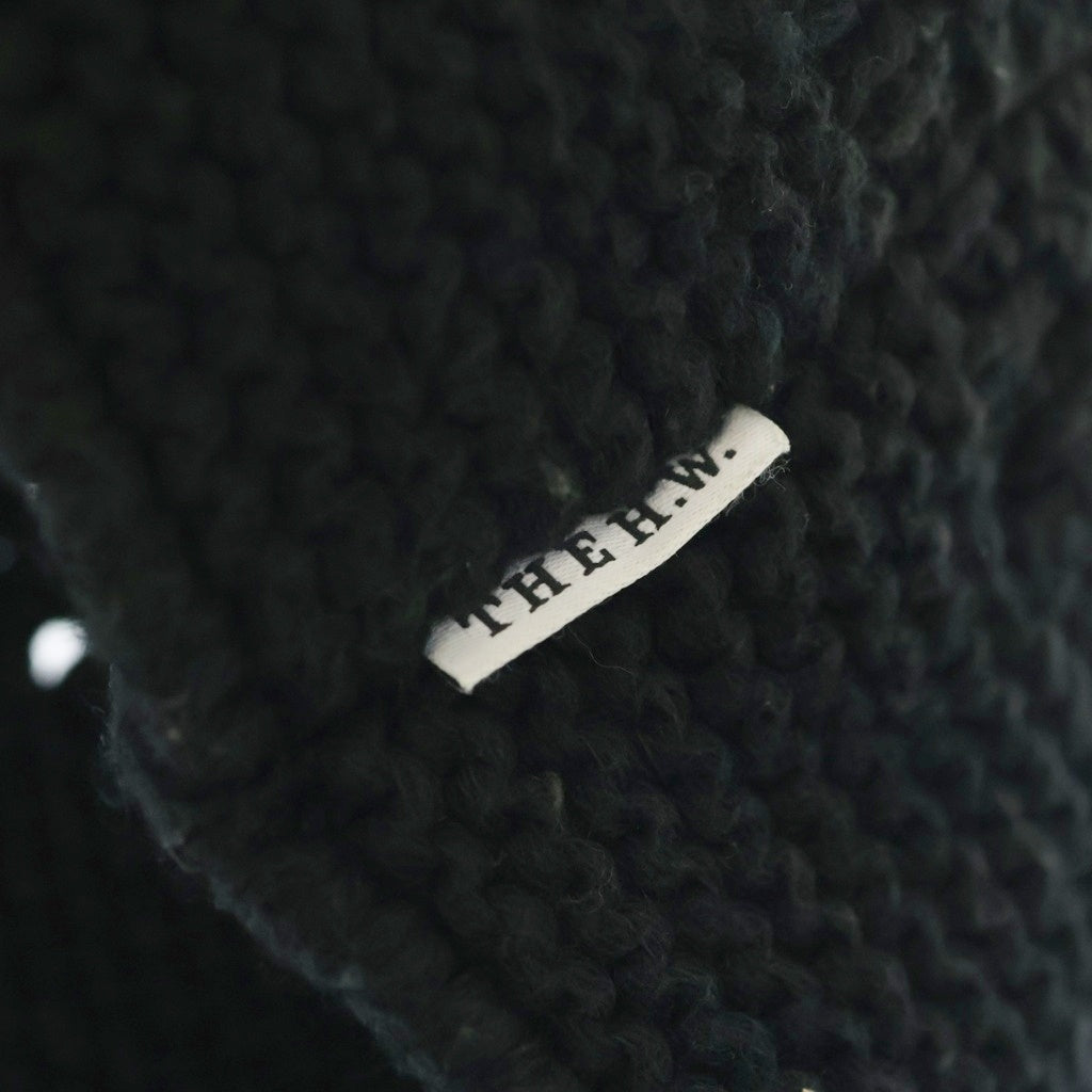 THE H.W.DOG&CO(ドッグアンドコー) COTTON KNIT HAT 紙パッチタグ コットンニットキャップ ビーニー ブラック レディース