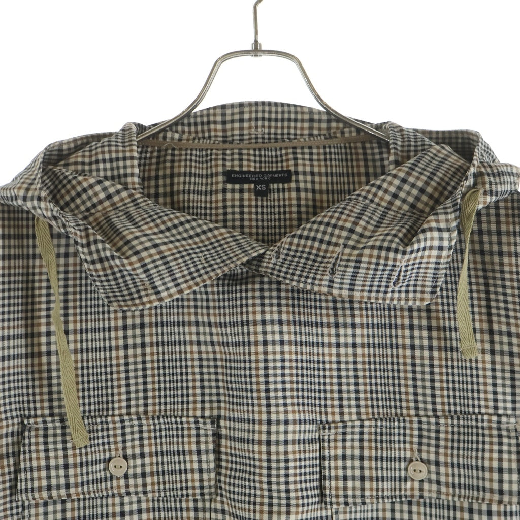 Engineered Garments(エンジニアド ガーメンツ) 25AW ルシャツ チェック柄 アノラックパーカー ベージュ