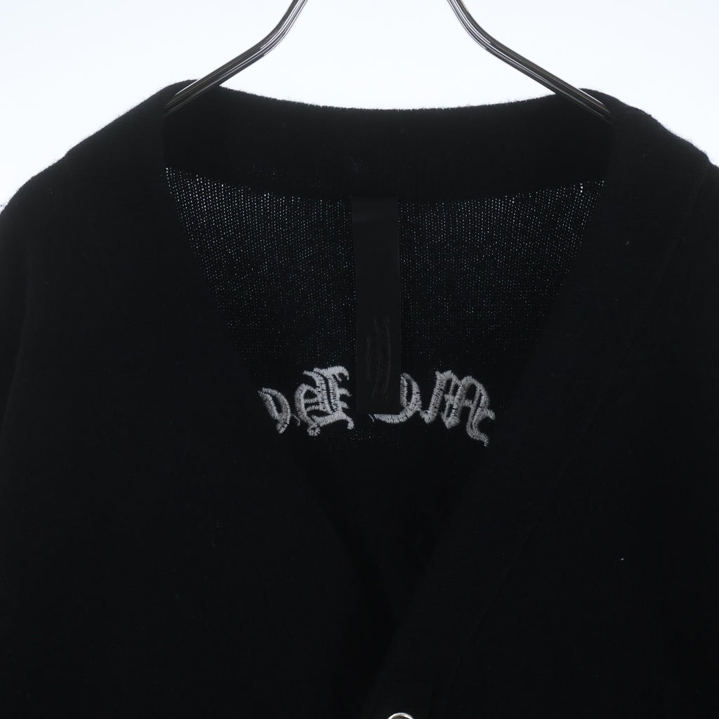 CHROME HEARTS(クロムハーツ) Y NOT SAILIN ON CARDIGAN カシミヤニットカーディガン ブラック