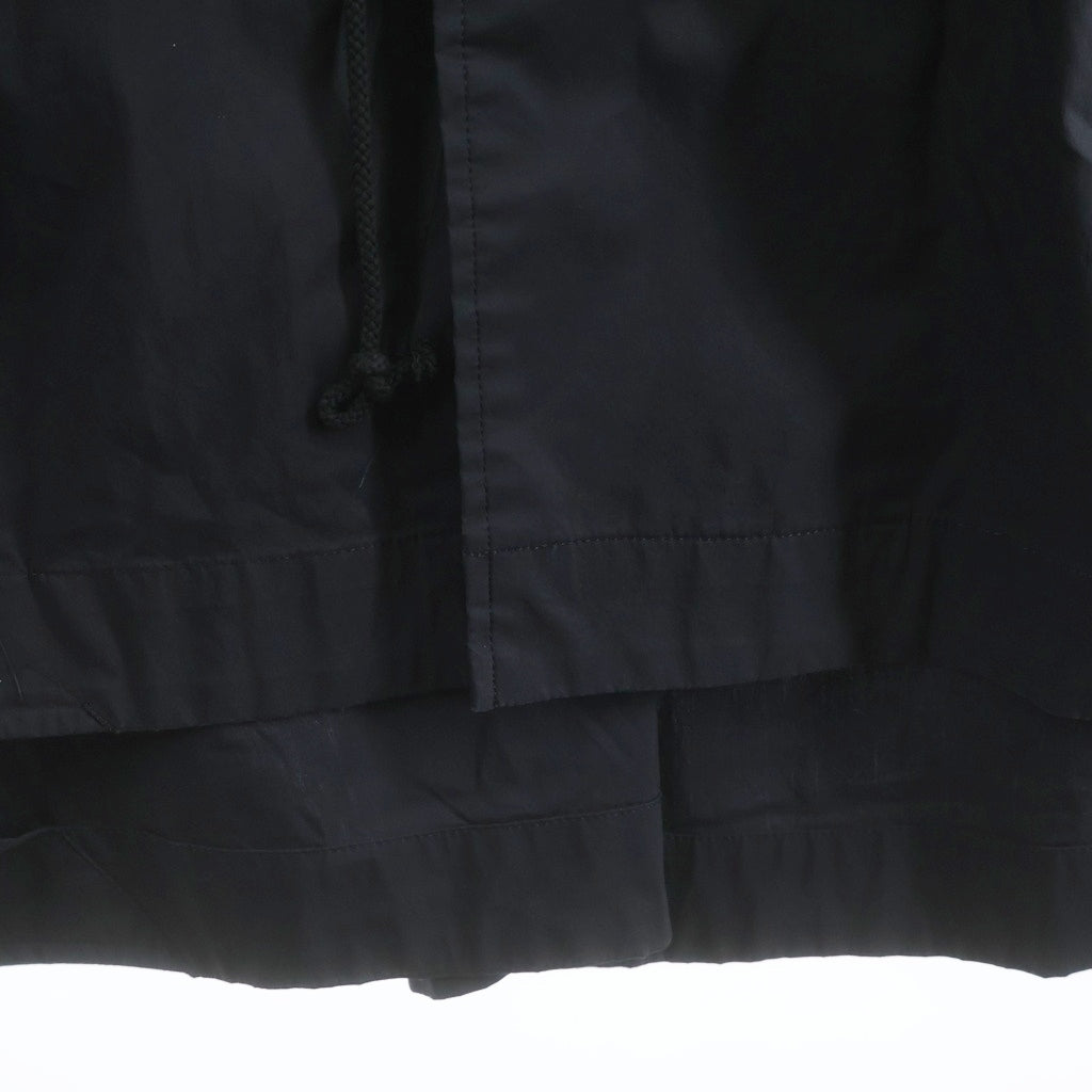 REGULATION Yohji Yamamoto MEN(レギュレーションヨウジヤマモトメン) 23SS C/E WEATHER STRETCH R-HOODIE MODS コットンエステルウェザーストレッチ R-フーディー モッズコート FI-C51-006
