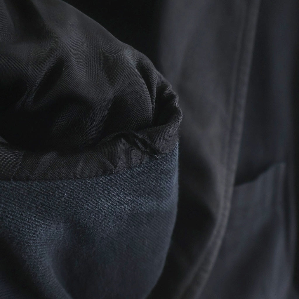 Yohji Yamamoto POUR HOMME(ヨウジヤマモト プールオム) コットンテーラードジャケット ブラック HF-J02-001