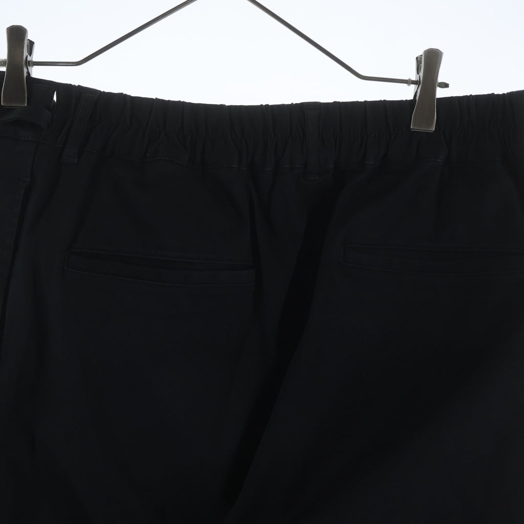 s'yte(サイト) ベルト付き ワイドシルエットパンツ ブラック OD-P02-053