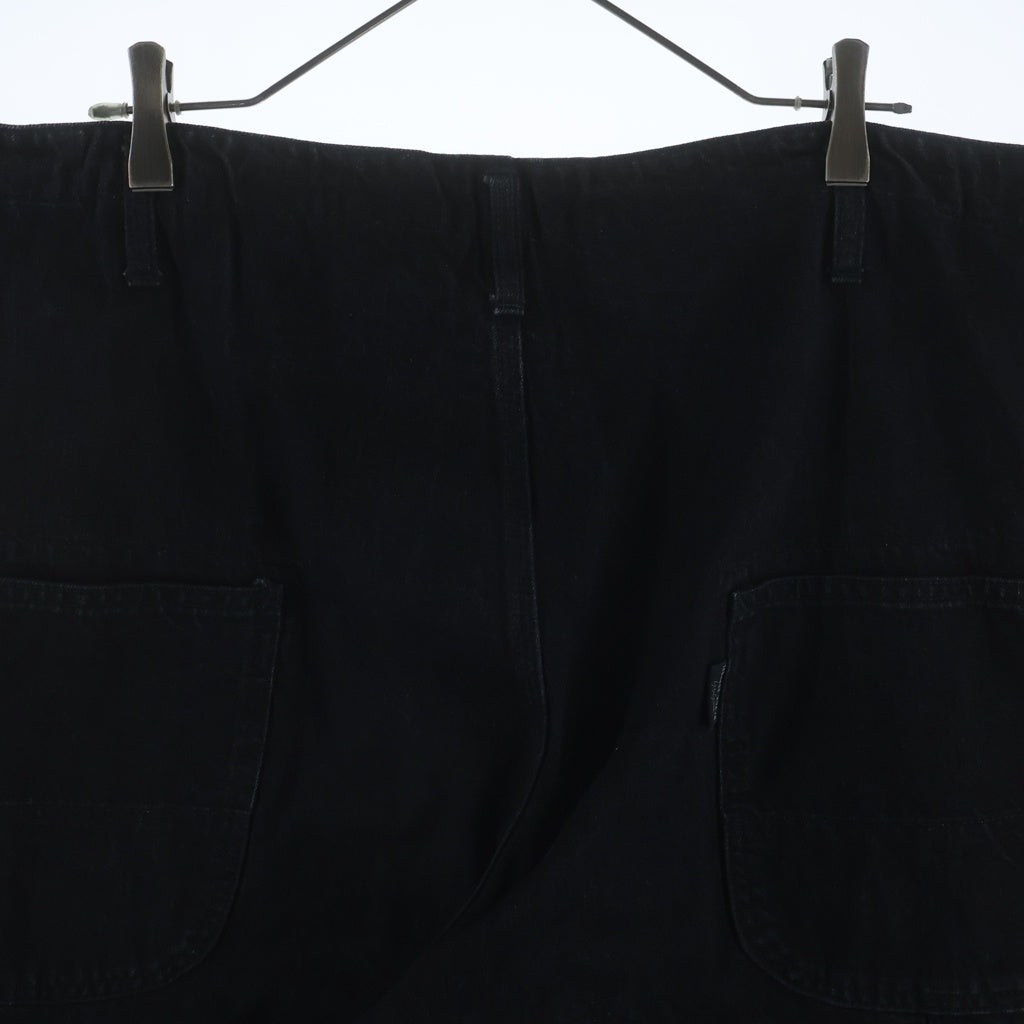 BLACK Scandal Yohji Yamamoto(ブラックスキャンダルヨウジヤマモト) BLACK DENIM PAINTER PANTS ブラックデニムペインターパンツ ブラック HE-P95-045