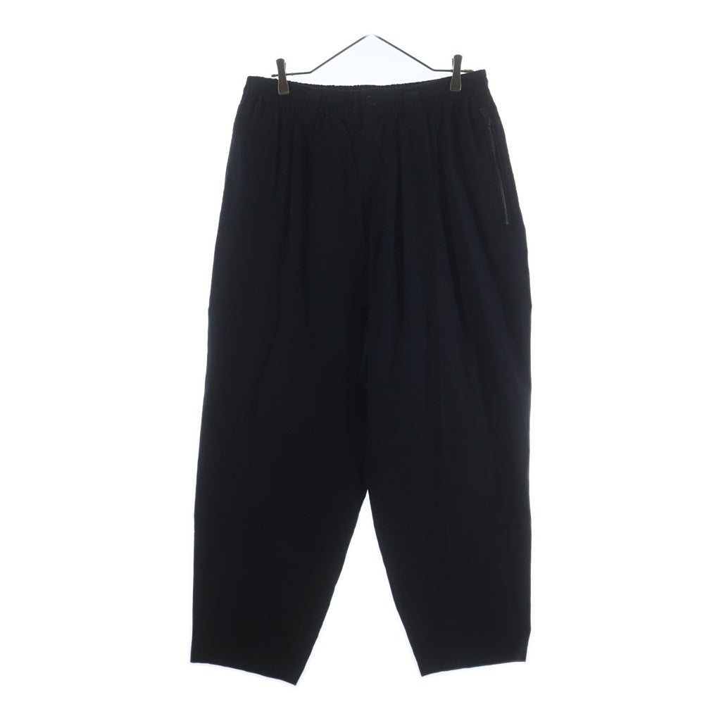 Yohji Yamamoto POUR HOMME(ヨウジヤマモト プールオム) 19SS コットンツイルドローストリングパンツ ブラック HH-P07-002