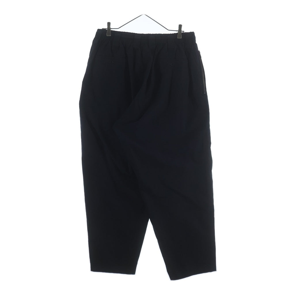 Yohji Yamamoto POUR HOMME(ヨウジヤマモト プールオム) 19SS コットンツイルドローストリングパンツ ブラック HH-P07-002