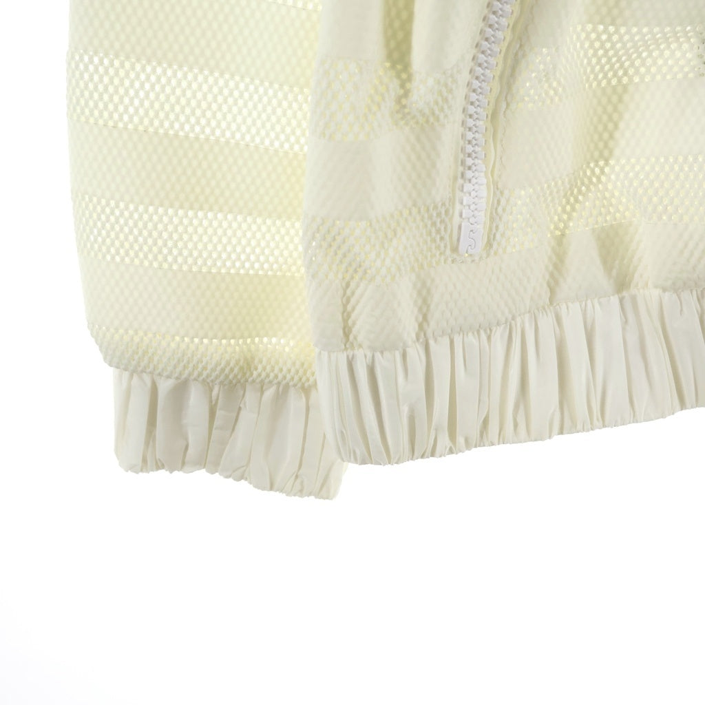 MONCLER(モンクレール) CAMLEZ JACKET メッシュボーダーフーディージップアップジャケット レディース ホワイト 510984607355 53572