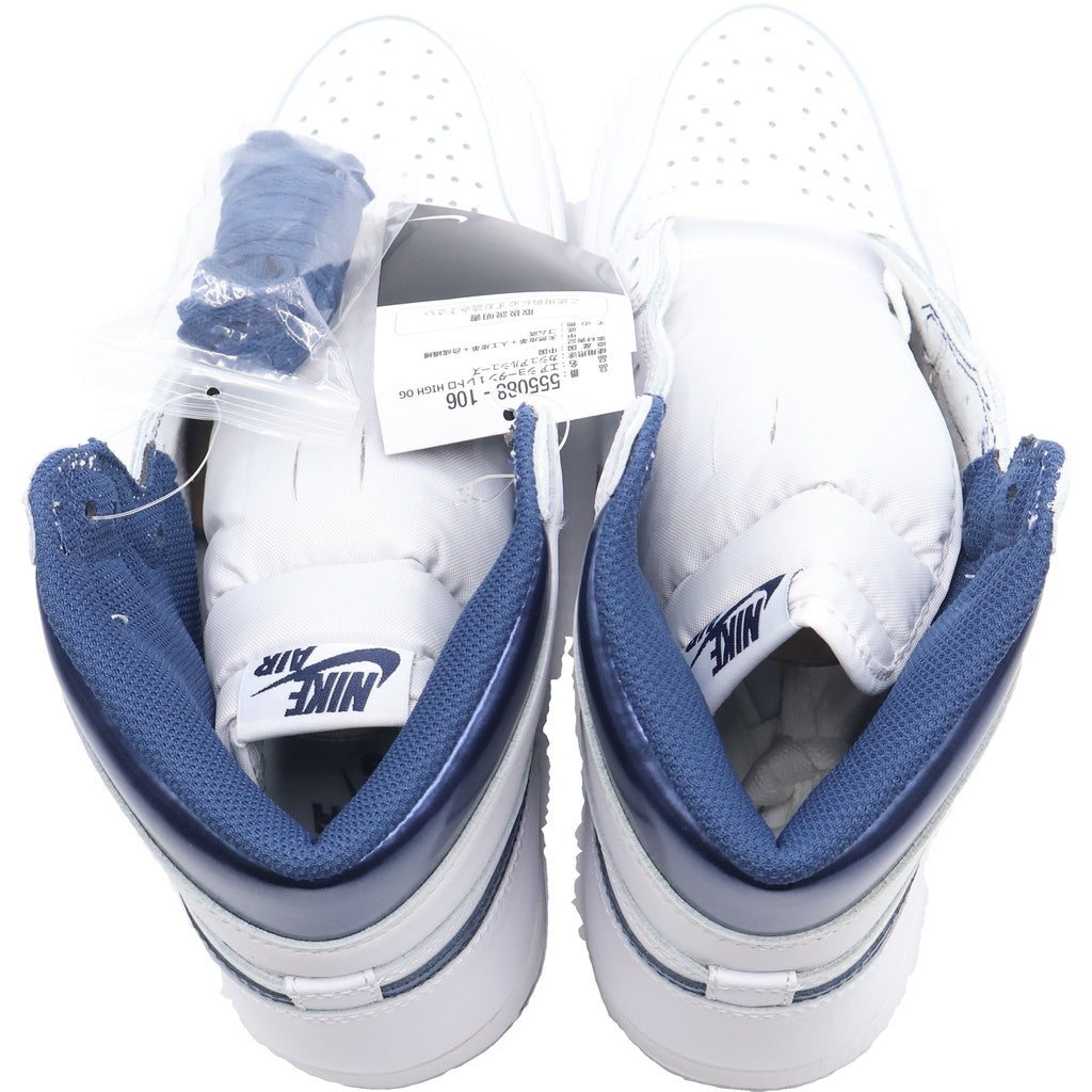 NIKE(ナイキ) Air Jordan 1 Retro High Metallic Navy 2016 エアジョーダン1 レトロ ハイ メタリック ネイビー ハイカットスニーカー US8.5/26.5cm 555088-106