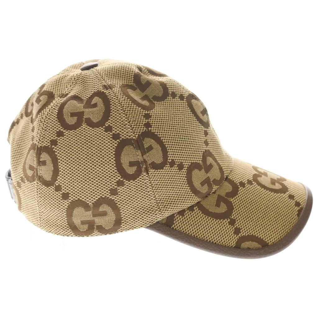 GUCCI(グッチ) ジャンボGG柄 キャンバス ベースボールキャップ 帽子 ベージュ 681264 601491 レディース