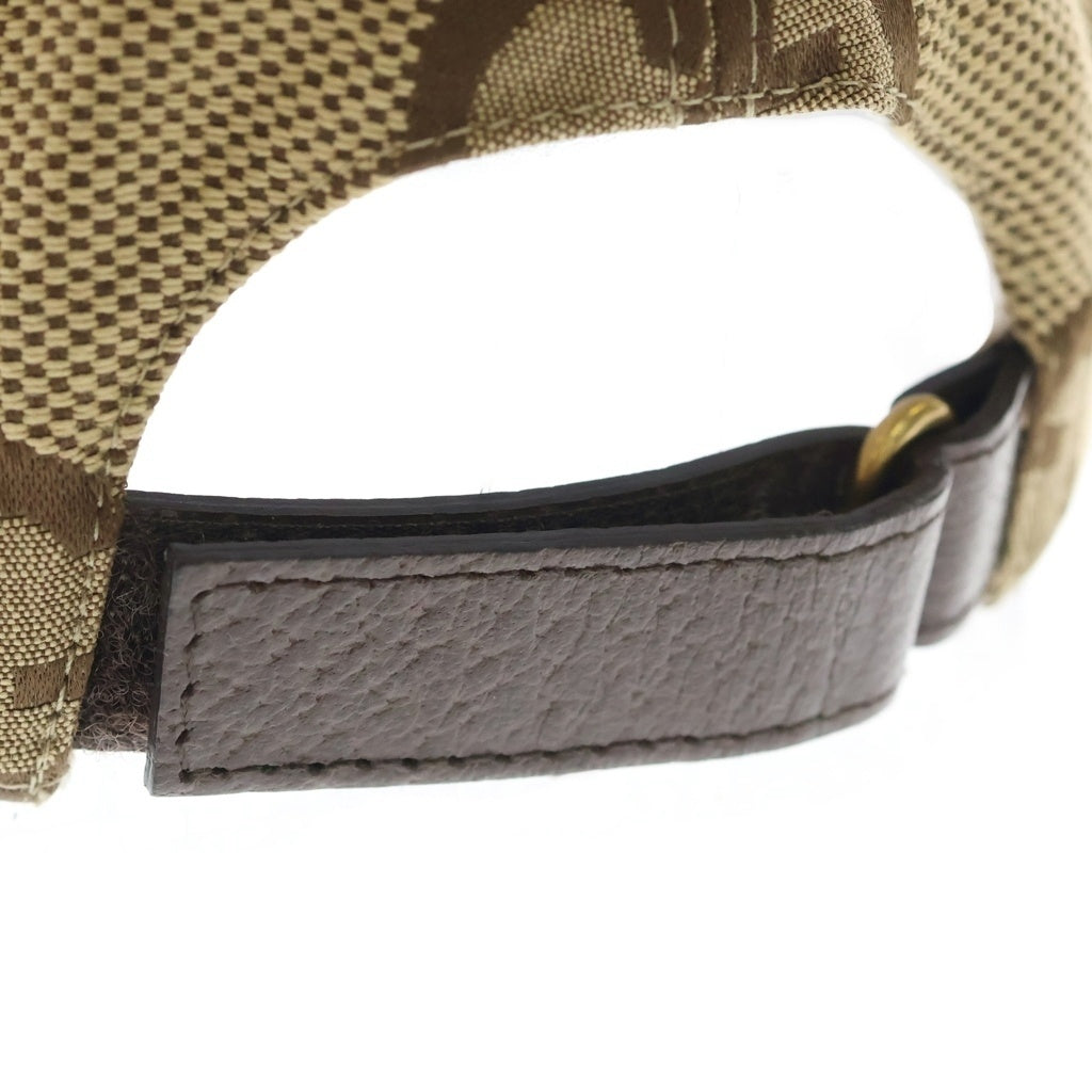 GUCCI(グッチ) ジャンボGG柄 キャンバス ベースボールキャップ 帽子 ベージュ 681264 601491 レディース