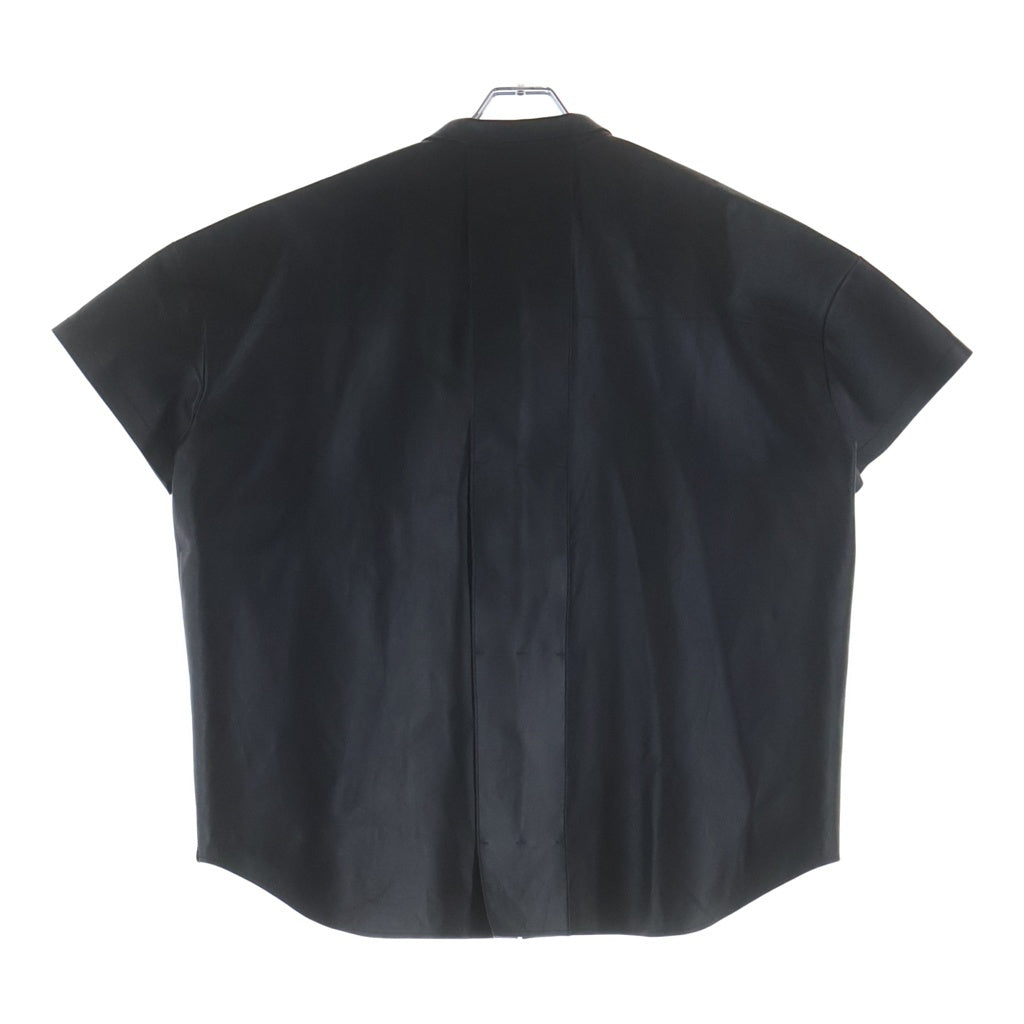 LOUIS VUITTON(ルイヴィトン) フロントボタン レザー 半袖シャツ ブラック RW251 WB MCX FSLB98