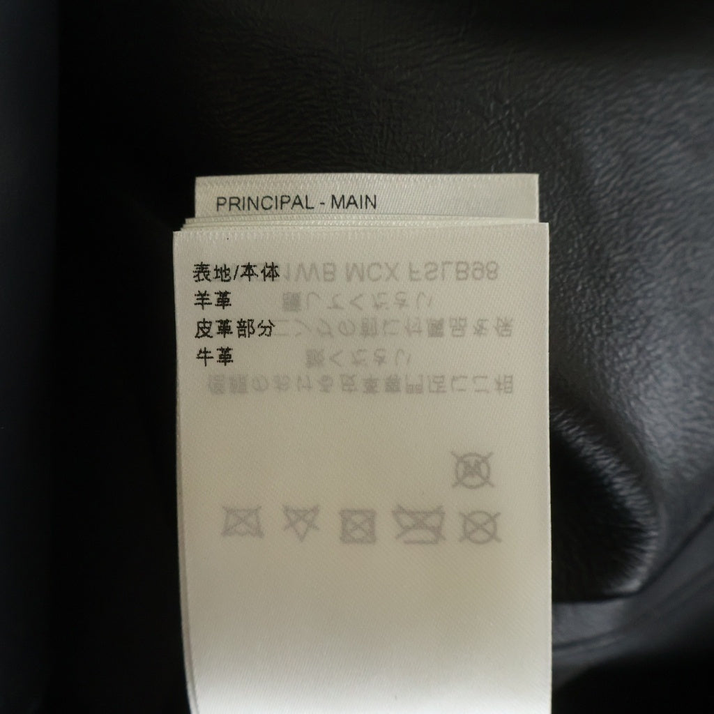 LOUIS VUITTON(ルイヴィトン) フロントボタン レザー 半袖シャツ ブラック RW251 WB MCX FSLB98