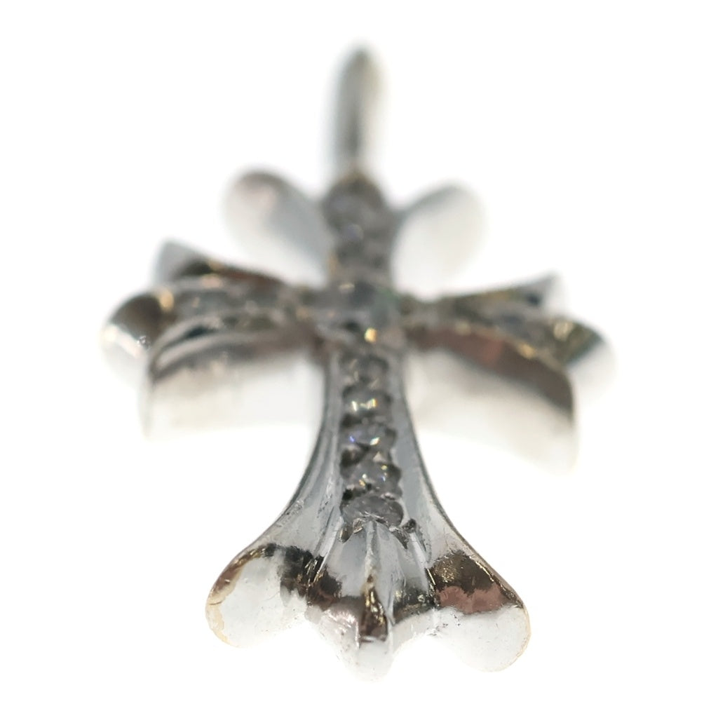 CHROME HEARTS(クロムハーツ) 18KWG TNY CRSF P/DIA タイニーファットクロス PAVEダイヤ ペンダントトップ ホワイトゴールド BCA008