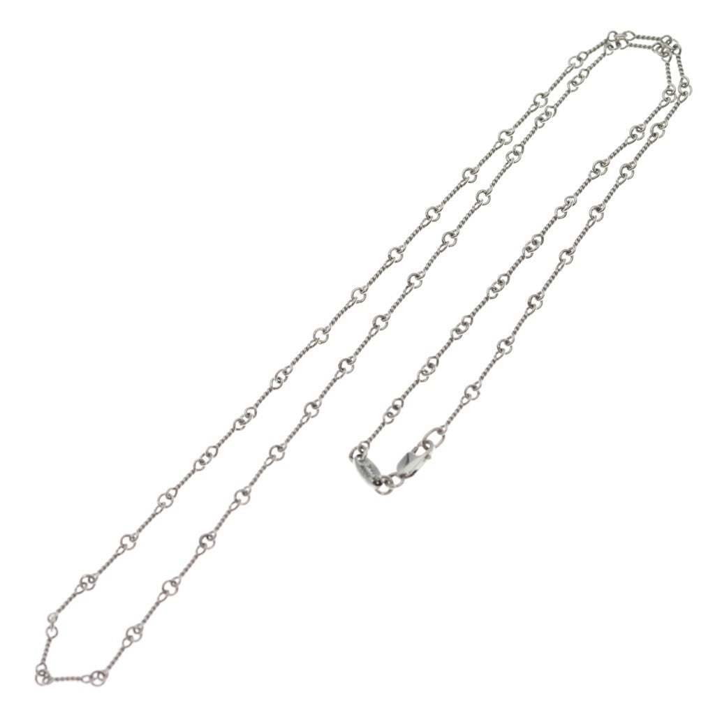CHROME HEARTS(クロムハーツ) 18KWG NECKCHAIN T20 ツイストチェーンネックレス 20inch ホワイトゴールド BCA003