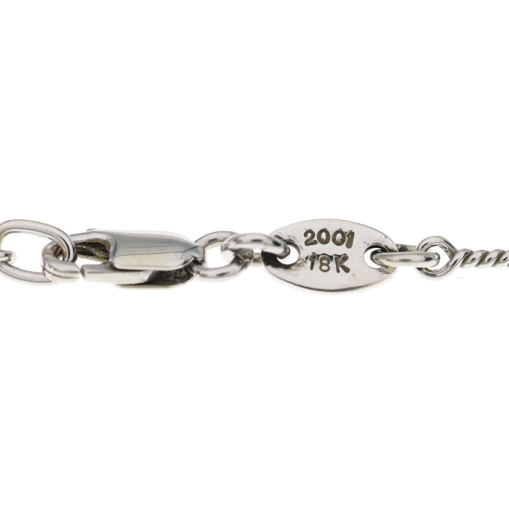 CHROME HEARTS(クロムハーツ) 18KWG NECKCHAIN T20 ツイストチェーンネックレス 20inch ホワイトゴールド BCA003