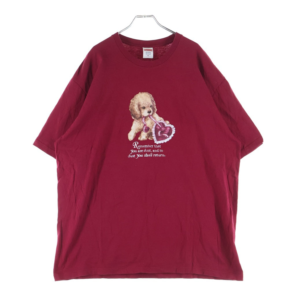 SUPREME(シュプリーム) 25AW Dust Tee フロンプリント クルーネック半袖Tシャツカットソー レッド