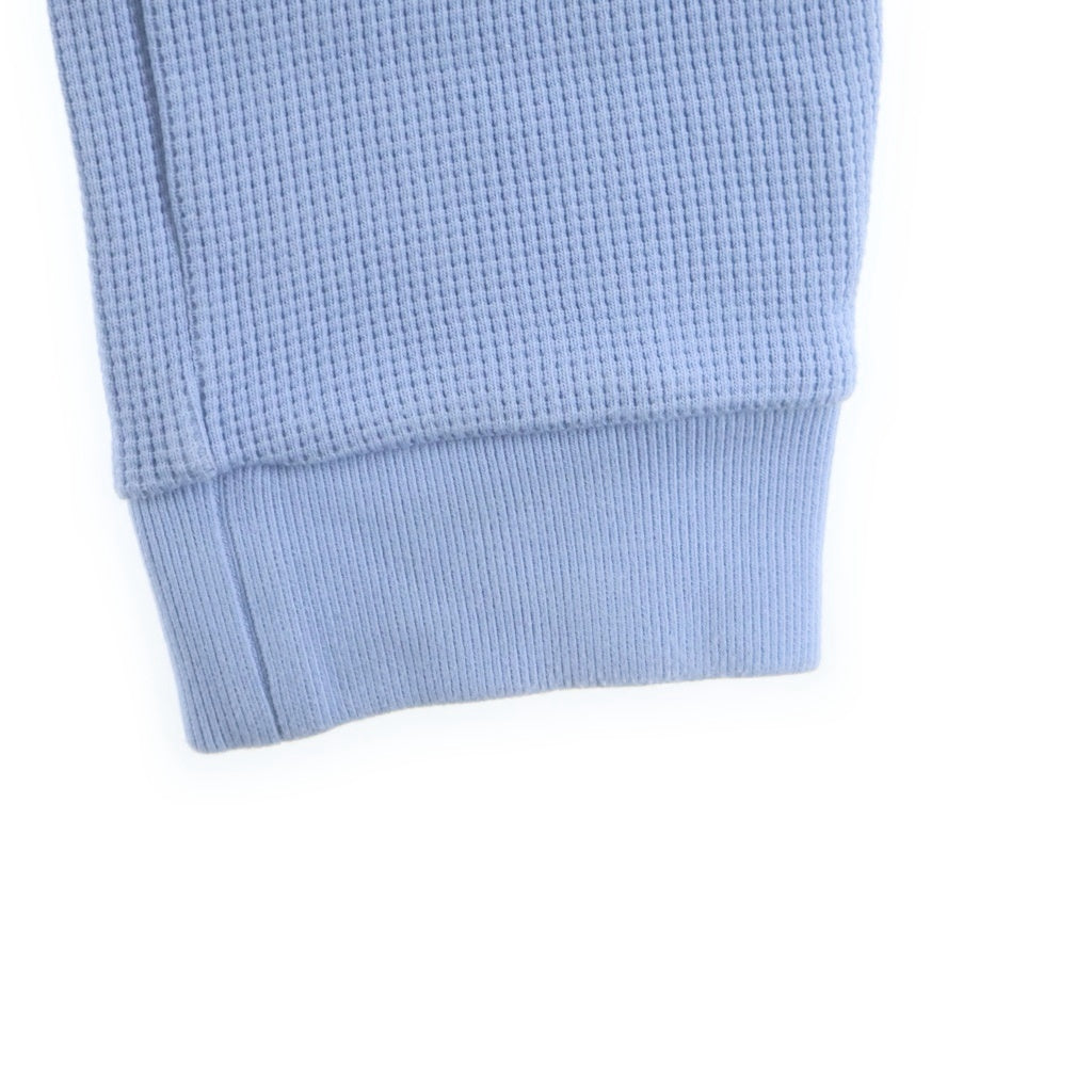 THOM BROWNE(トムブラウン) 4BAR コットンワッフルニットスウェットパンツ ブルー MJQ082A-06452-480