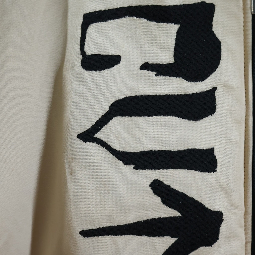 cvtvlist(カタリスト) BIG LOGO MA-1 フロントロゴ刺繍 オーバーサイズボンバージャケット ゴールド 2401110101