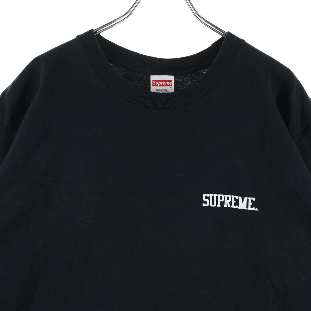 SUPREME(シュプリーム) 25AW ×Dash Snow Tee ×ダッシュスノウ 胸ロゴプリント クルーネック半袖Tシャツカットソー ブラック