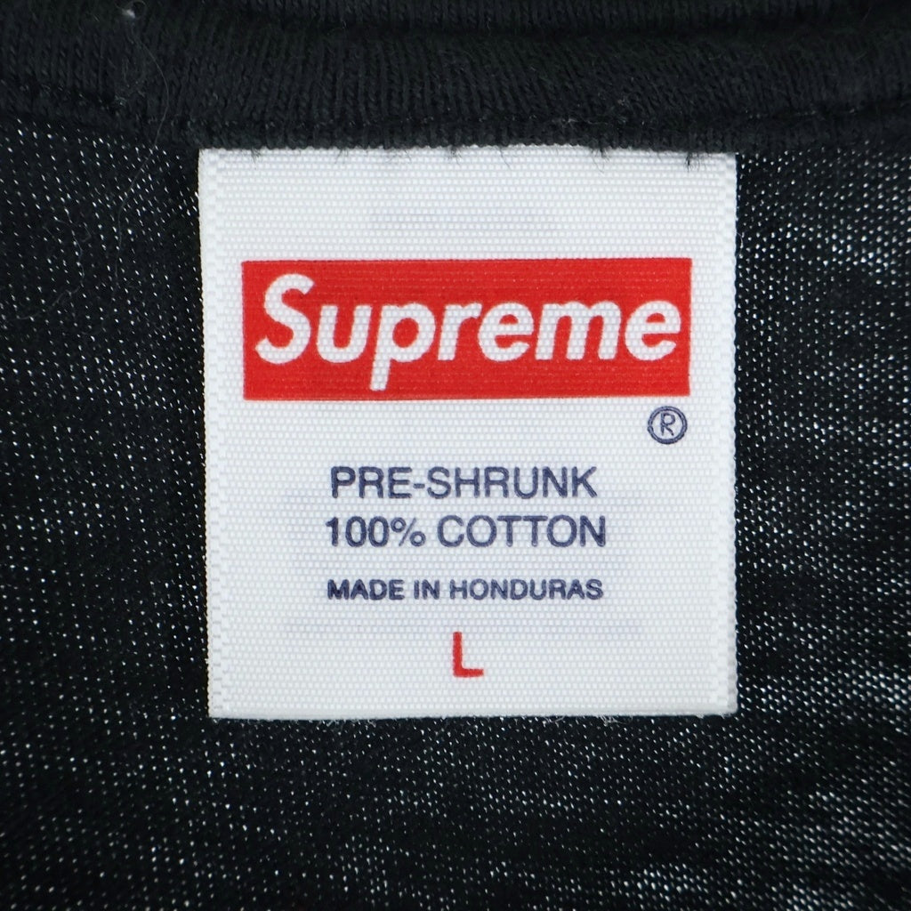 SUPREME(シュプリーム) 25AW ×Dash Snow Tee ×ダッシュスノウ 胸ロゴプリント クルーネック半袖Tシャツカットソー ブラック