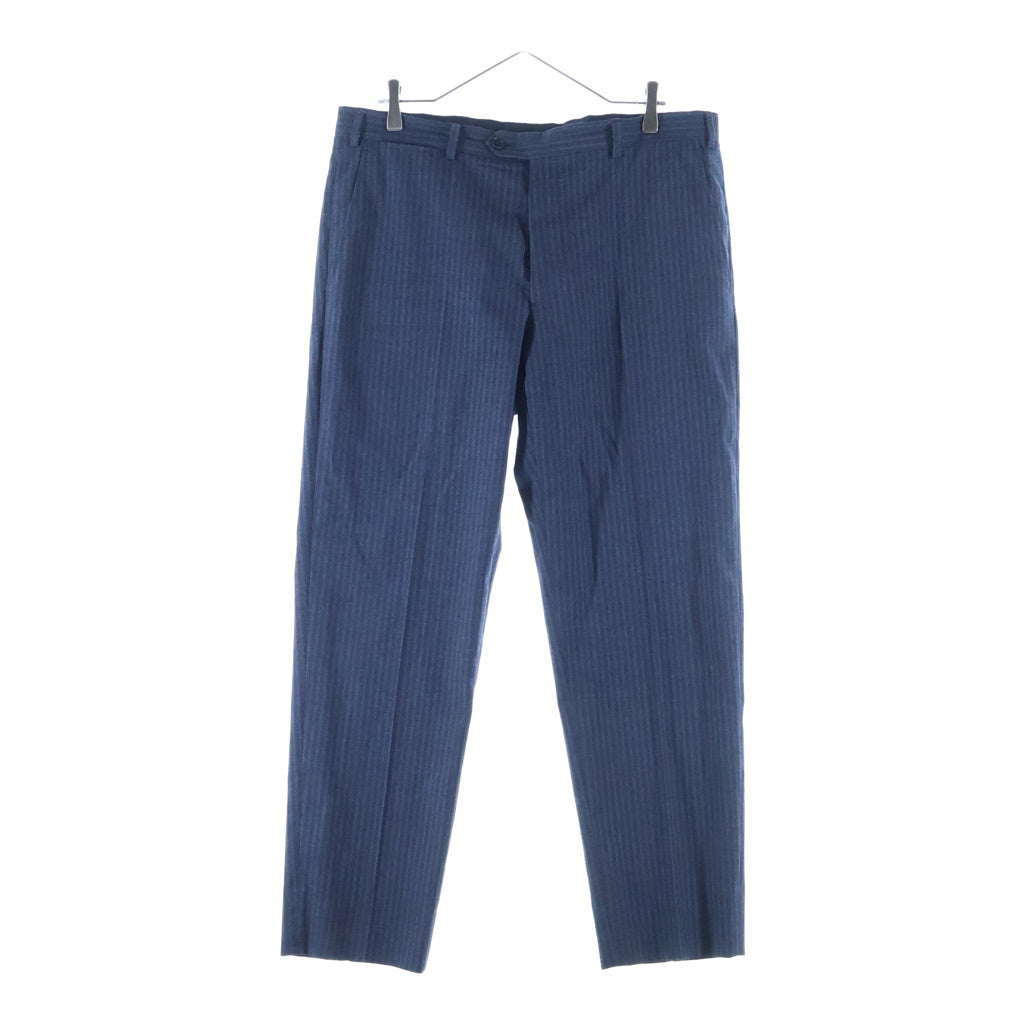 EMPORIO ARMANI(エンポリオアルマーニ) ストライプ シングルブレスト テーラードジャケット セットアップスーツ ネイビー