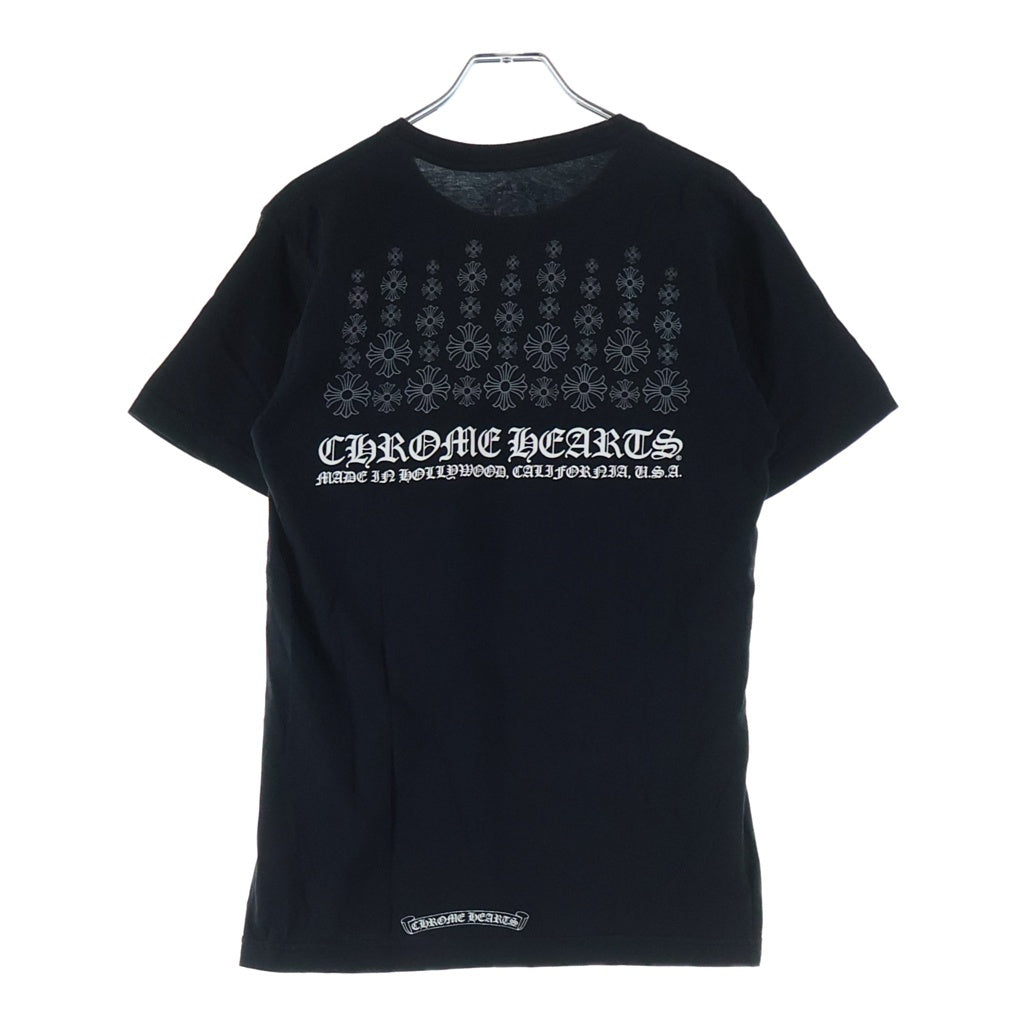 CHROME HEARTS(クロムハーツ) CH PLS CHプラスプリント クルーネック半袖Tシャツカットソー ブラック