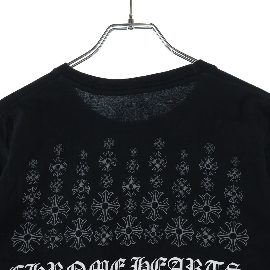 CHROME HEARTS(クロムハーツ) CH PLS CHプラスプリント クルーネック半袖Tシャツカットソー ブラック