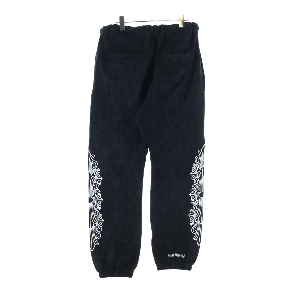 CHROME HEARTS(クロムハーツ) CEMETER SWEATPANTS 総柄 セメタリープリント スウェットパンツ ブラック