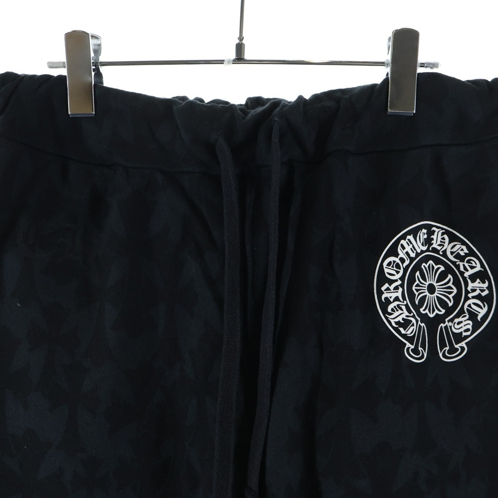 CHROME HEARTS(クロムハーツ) CEMETER SWEATPANTS 総柄 セメタリープリント スウェットパンツ ブラック