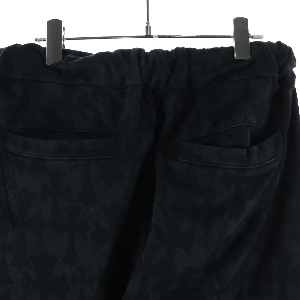 CHROME HEARTS(クロムハーツ) CEMETER SWEATPANTS 総柄 セメタリープリント スウェットパンツ ブラック