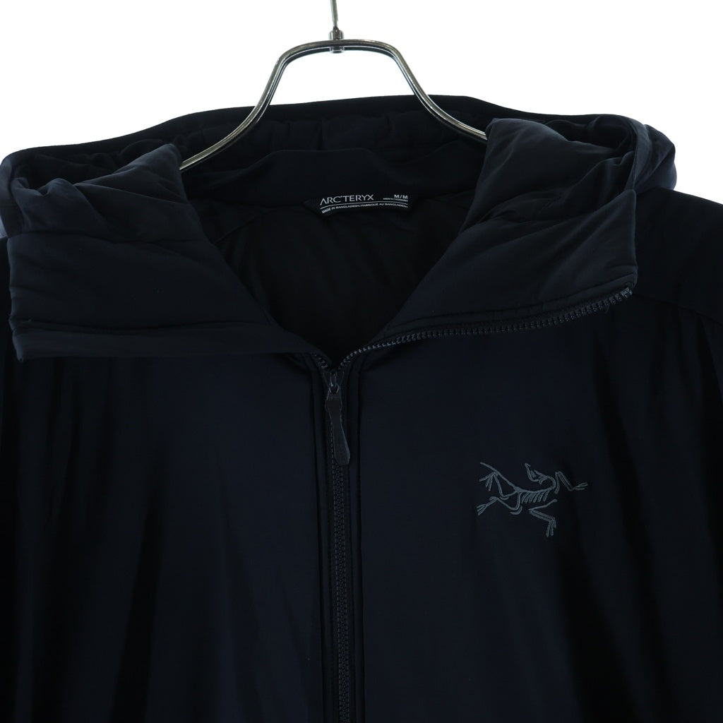 ARC'TERYX(アークテリクス) Atom SV Hoody エンブレム刺繍 ジップアップ アトム ナイロンパーカー ブラック X000009902