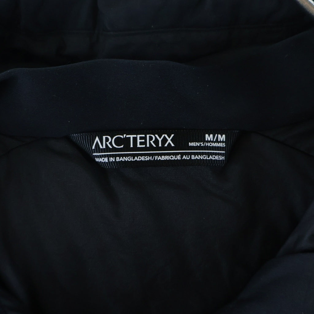 ARC'TERYX(アークテリクス) Atom SV Hoody エンブレム刺繍 ジップアップ アトム ナイロンパーカー ブラック X000009902