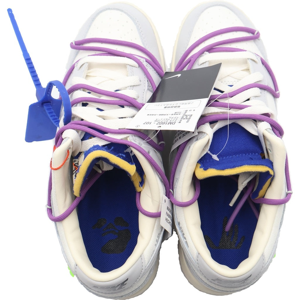 NIKE(ナイキ) ×Off-White Dunk Low1 of 50 Lot.48 オフホワイト ダンク ローカットスニーカー グレー US9/27cm DM1602-107