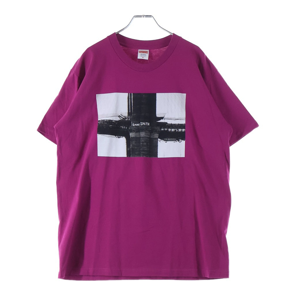 SUPREME(シュプリーム) 19AW SANE SMITH Bridge TEE フロントプリント クルーネック半袖Tシャツカットソー ピンク