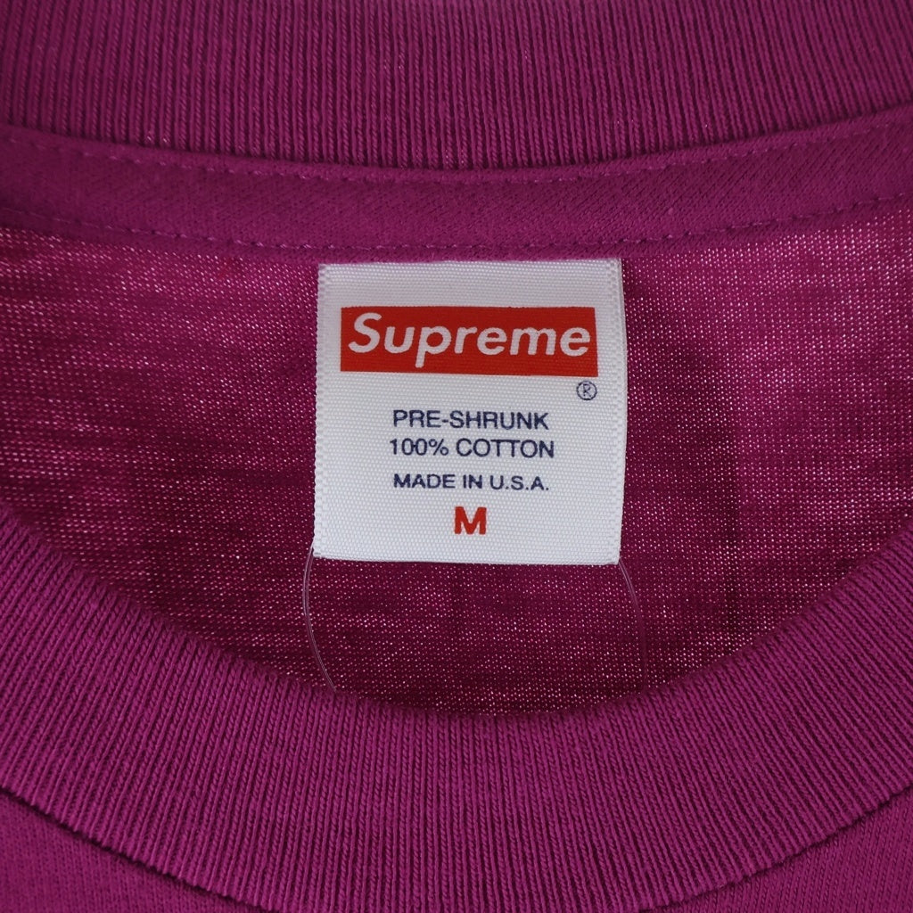 SUPREME(シュプリーム) 19AW SANE SMITH Bridge TEE フロントプリント クルーネック半袖Tシャツカットソー ピンク