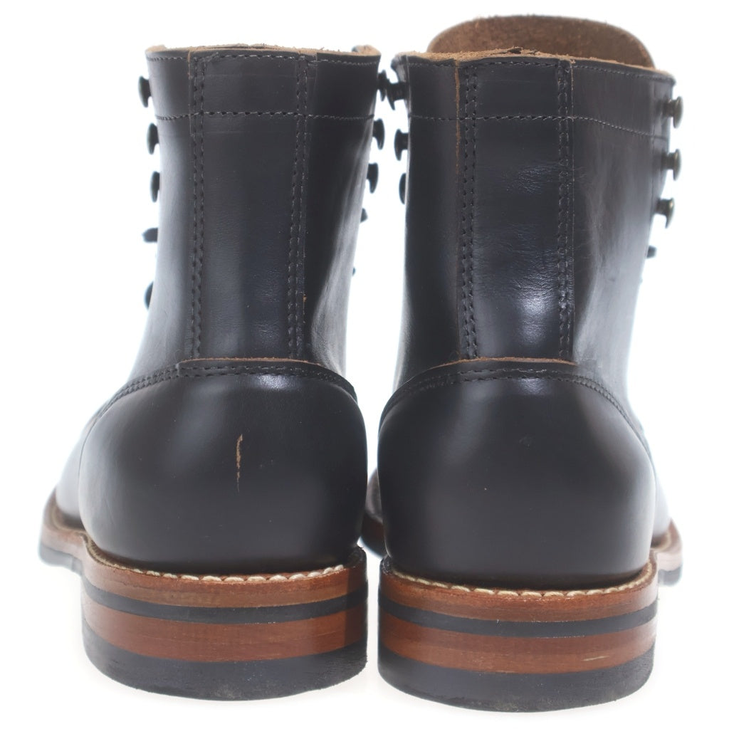 OAK STREET BOOTMAKERS(オークストリート ブーツメーカーズ) Cap-toe Trench Boot キャップトウ レザートレンチブーツ ブラック